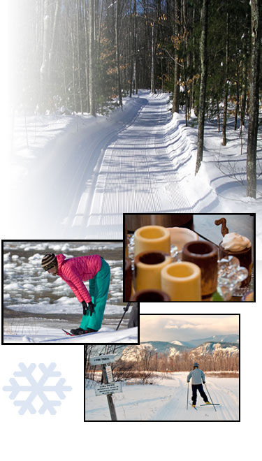 Join us on the trails or for one of our events - the Chocolate Festival or Snowshoe Yoga
