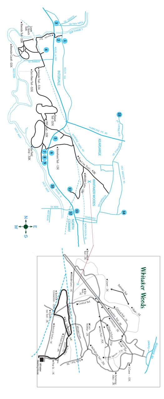 Mt Washington Snowshoe Trail Map Trail Map For Mt. Washington Valley Ski Touring And Snowshoe Foundation